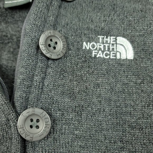The North Face Womens XS Sweater Grey Crescent Sunshine Fleece Pullover Hoodie - Picture 4 of 12